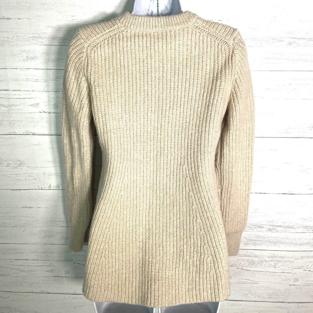 Athleta Sierra Wool Blend Ivory Sweater Women’s Size Small - Picture 5 of 7